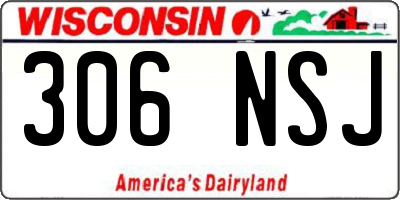 WI license plate 306NSJ