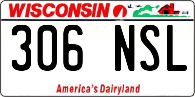 WI license plate 306NSL