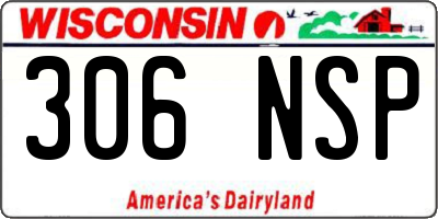 WI license plate 306NSP