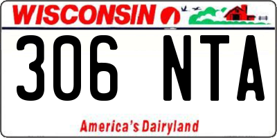 WI license plate 306NTA