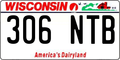 WI license plate 306NTB