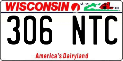 WI license plate 306NTC