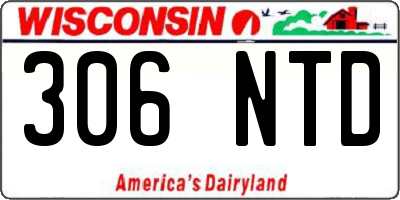WI license plate 306NTD
