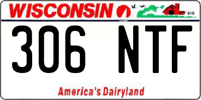 WI license plate 306NTF