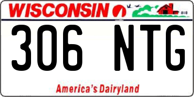 WI license plate 306NTG