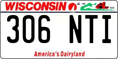 WI license plate 306NTI