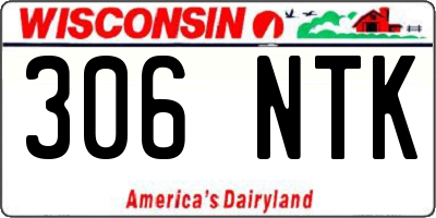WI license plate 306NTK