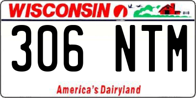 WI license plate 306NTM