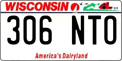 WI license plate 306NTO