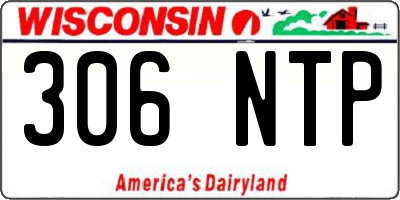 WI license plate 306NTP