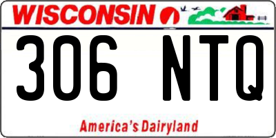 WI license plate 306NTQ