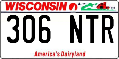 WI license plate 306NTR