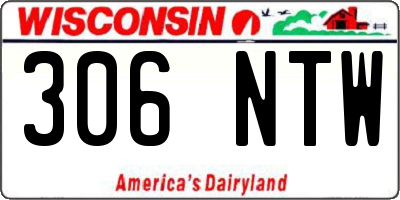 WI license plate 306NTW
