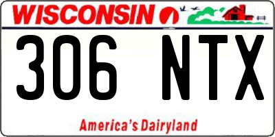 WI license plate 306NTX