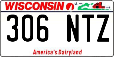 WI license plate 306NTZ