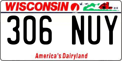 WI license plate 306NUY