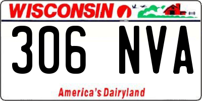 WI license plate 306NVA