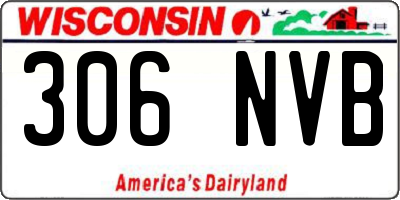 WI license plate 306NVB