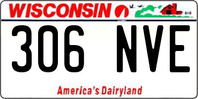 WI license plate 306NVE