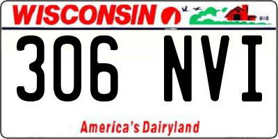 WI license plate 306NVI
