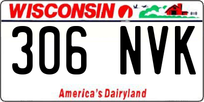 WI license plate 306NVK