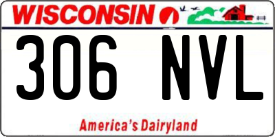 WI license plate 306NVL