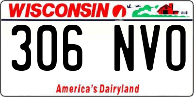 WI license plate 306NVO