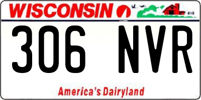 WI license plate 306NVR