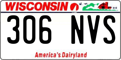 WI license plate 306NVS