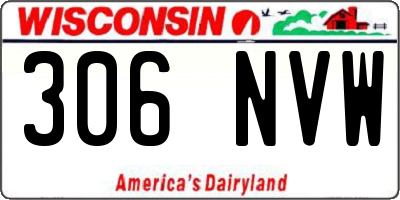 WI license plate 306NVW