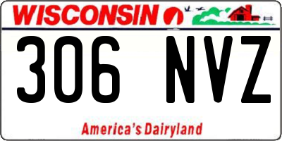 WI license plate 306NVZ