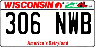 WI license plate 306NWB