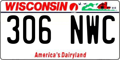 WI license plate 306NWC
