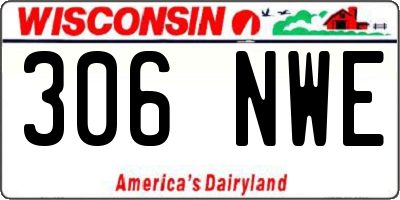 WI license plate 306NWE