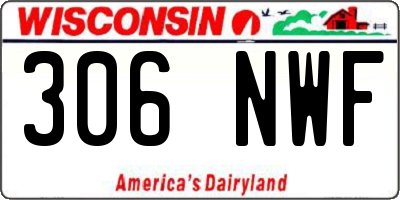 WI license plate 306NWF