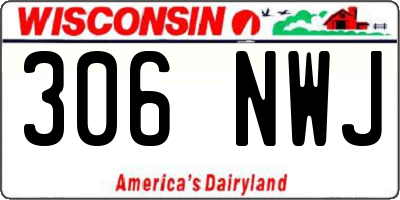 WI license plate 306NWJ