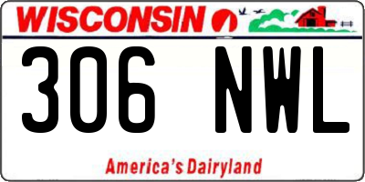 WI license plate 306NWL