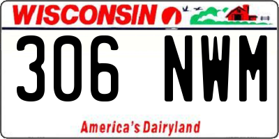 WI license plate 306NWM