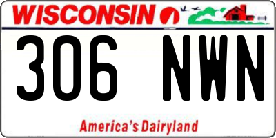 WI license plate 306NWN