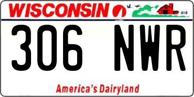 WI license plate 306NWR