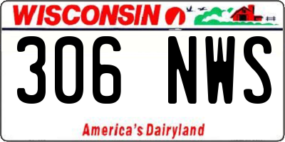 WI license plate 306NWS
