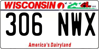 WI license plate 306NWX