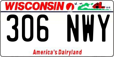 WI license plate 306NWY