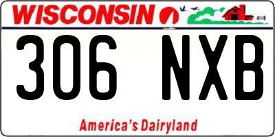 WI license plate 306NXB