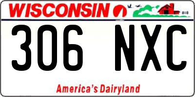 WI license plate 306NXC