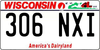 WI license plate 306NXI