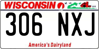 WI license plate 306NXJ