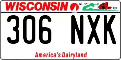 WI license plate 306NXK