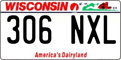 WI license plate 306NXL