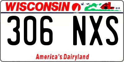 WI license plate 306NXS